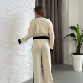Elegant Line Triko Takım Bej