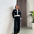 Elegant Line Triko Takım Siyah