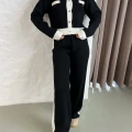 Elegant Line Triko Takım Siyah