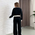 Elegant Line Triko Takım Siyah