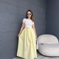 Garnili Prenses Elbise Sarı