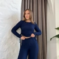 Gofre Kumaş Daily Glow Takım Lacivert