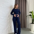 Gofre Kumaş Daily Glow Takım Lacivert