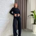 Gofre Kumaş Daily Glow Takım Siyah