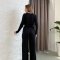 Gofre Kumaş Daily Glow Takım Siyah