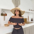 Gofre Kumaş Madonna Takım Gri