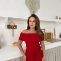 Gofre Kumaş Madonna Takım Kırmızı