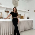 Gofre Kumaş Madonna Takım Siyah