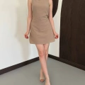 Ham Keten Basic Elbise Vizon