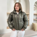 Kısa Şişme Cool Mont Haki