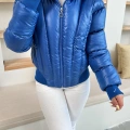 Kısa Şişme Cool Mont Mavi