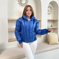 Kısa Şişme Cool Mont Mavi