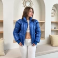 Kısa Şişme Cool Mont Mavi
