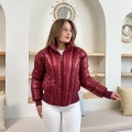 Kısa Şişme Cool Mont Bordo