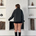 Kısa Street Luxe Kaşe Kaban Antrasit
