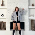 Kısa Street Luxe Kaşe Kaban Gri