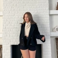 Kısa Street Luxe Kaşe Kaban Siyah