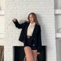 Kısa Street Luxe Kaşe Kaban Siyah