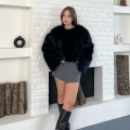 Peluş Kumaş Sweet Siyah