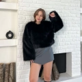 Peluş Kumaş Sweet Siyah