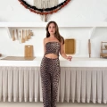 Leopar Desen Sandy Siyah
