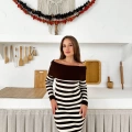 Madonna Yaka Elegant Lines Kahverengi