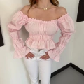 Madonna Yaka Poplin Kumaş Bluz Pembe