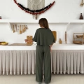 Modal kumaş İkili Takım Haki