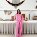 Modal kumaş İkili Takım Pembe