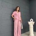 Önü Bağlamalı Karpuz Kol Takım Pembe