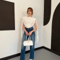 Pelerin Detaylı Body Suit Beyaz