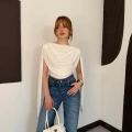 Pelerin Detaylı Body Suit Beyaz
