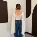 Pelerin Detaylı Body Suit Beyaz
