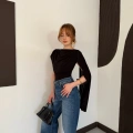 Pelerin Detaylı Body Suit Siyah