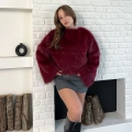 Peluş Kumaş Sweet Bordo