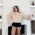 Peluş Kumaş Sweet Krem