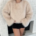 Peluş Kumaş Sweet Krem