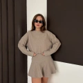 Piliseli Linda Elbise Takım Bej
