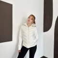 Range Kapüşonlu Şişme Mont Beyaz
