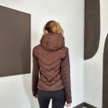 Range Kapüşonlu Şişme Mont Kahve
