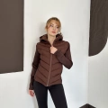 Range Kapüşonlu Şişme Mont Kahve