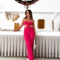 Straplez Bella Takım Fuşya