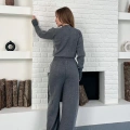 Taş/Işıltı İşlemeli Cool Casual Takım Gri
