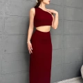Tek Omuz Bürümcük Etekli Takım Bordo