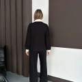 Yaka Detaylı Modal Lüx Kalite Takım Siyah