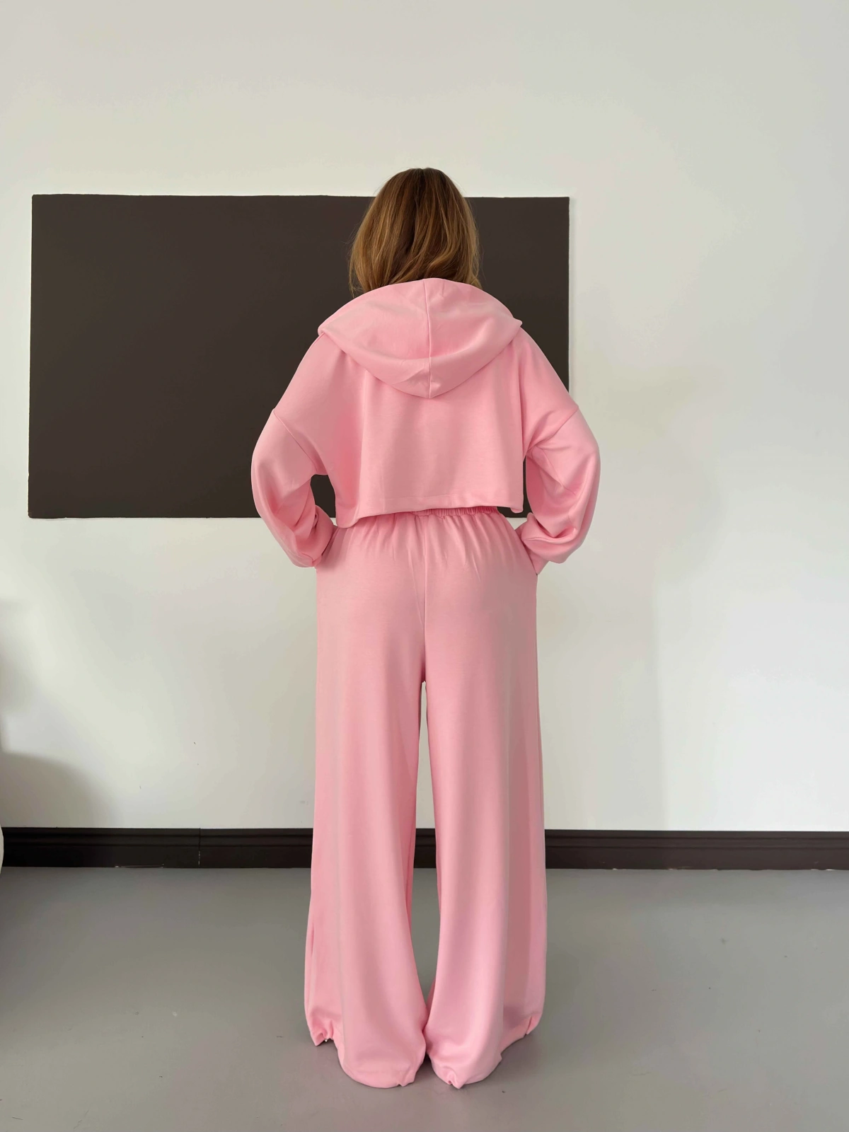 Modal Viral Üçlü Takım Pembe