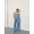 Krep Kumaş Askılı Bluz-Pantolon Takım Bebemavisi