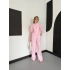 Balon Kol Napolyon Ceket-Pantolon Takım Pembe