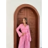 Belden Bağlama Detaylı Takım Pembe