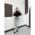 Bolero Detaylı Triko Takım Siyah